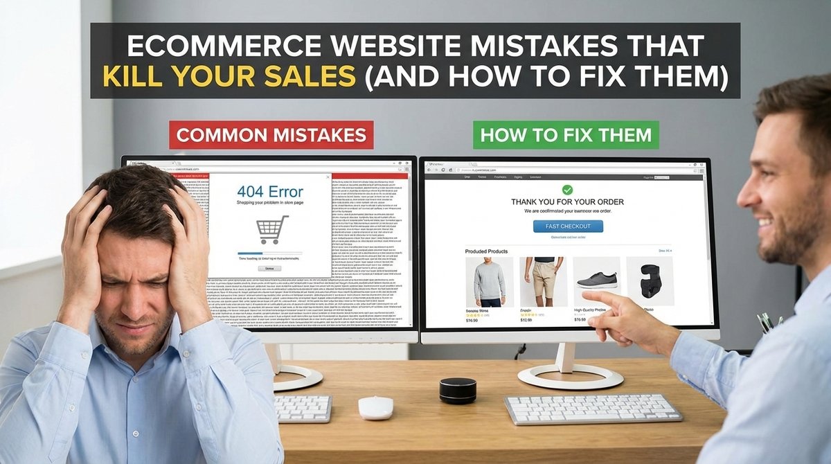 Common ecommerce website mistakes that reduce sales and conversions