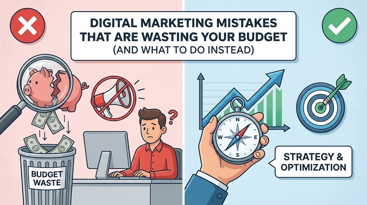 5 digital marketing mistakes wasting your budget and what to do instead
