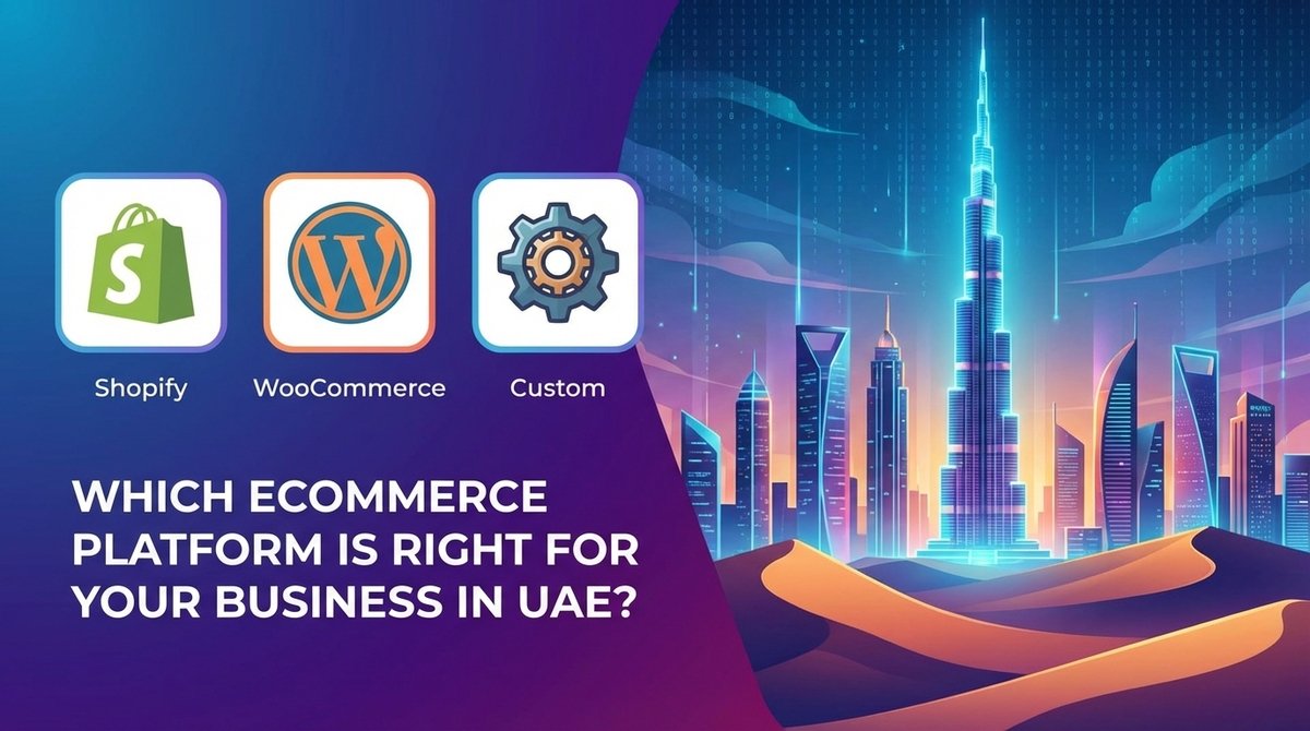 Shopify vs WooCommerce vs Custom Ecommerce Platform Comparison for UAE Businesses