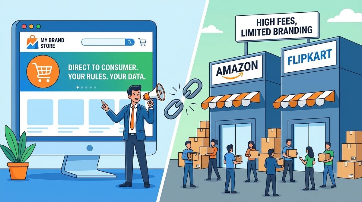 Why you need an e-commerce website to sell online, Why sell on your own e-commerce website, Benefits of creating your own online store, E-commerce website vs marketplace, Selling directly to customers online