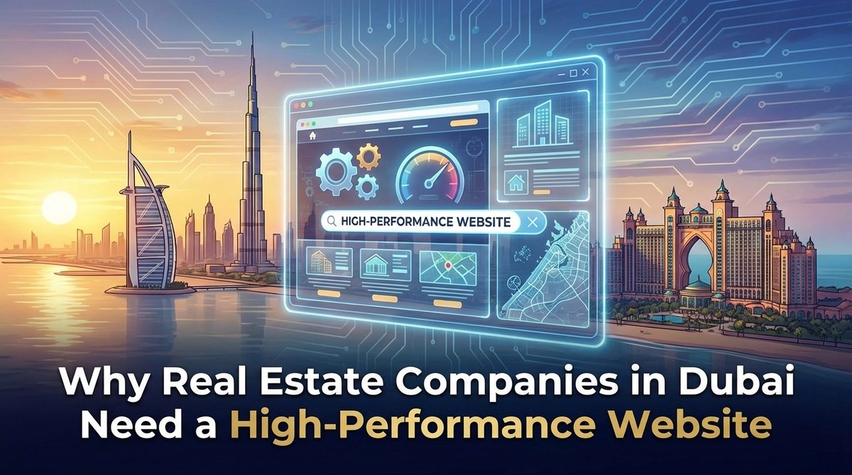 High-performance real estate website design for Dubai property companies